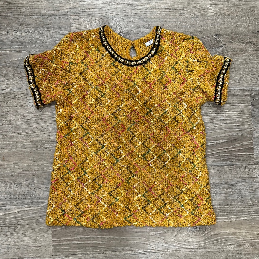 Zara Chain Link Detailed Top